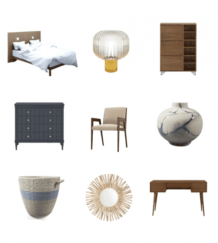 Furnish and Decorate 3D Bedroom Floor Plan