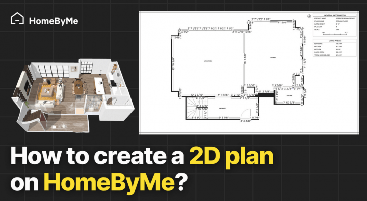 how to create a 2D plan on HomeByMe