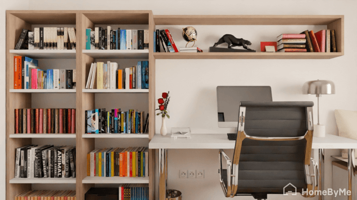 Fonctional home office layout example