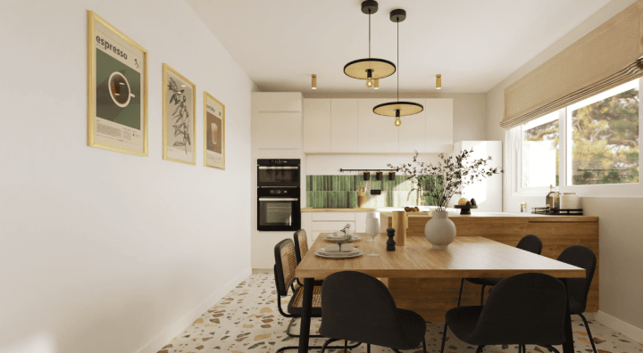 Kitkat tiles decor trends in a kitchen