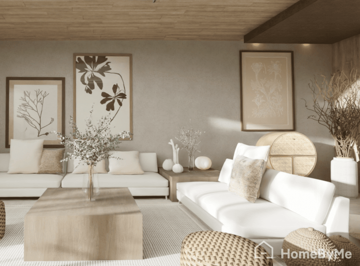 Wabi Sabi living room, Interior Design